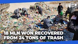 Sanitation workers in Sejong City recover lost surgery funds from 24 tons of trash