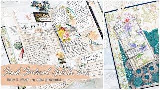 JUNK JOURNAL WITH ME #4 | How I start a NEW JOURNAL | Get to Know Me | How to Use a Junk Journal