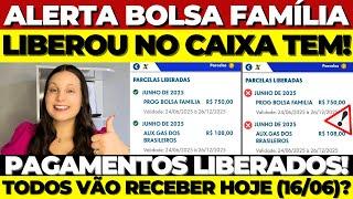 JÁ CAIU NO CAIXA TEM: BOLSA FAMÍLIA LIBERADO para TODOS nesta SEGUNDA-FEIRA (16/06)? ANTECIPAÇÕES!