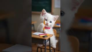 Tiny Cat at APT School #trending #apt #cat #cute #trend #ai  #viralsong #shorts  #DreamScreenAI