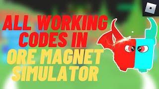 ORE MAGNET SIMULATOR ALL NEW WORKING CODES (2021) | ROBLOX