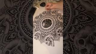 Can’t believe I spent 100+ hours drawing this! #mandala #ink #drawing #artistonyoutube #art #pen