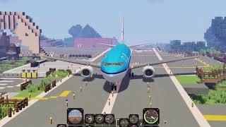 Immersive vehicles flying 80.000 blocks with the Boeing 737-300