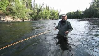 Bob Clay shows 12' rod-Spey cast technique