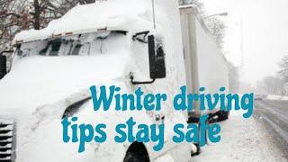 How to stay safe - winter driving tips!