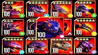 ALL JURASSIC WORLD THE GAME BOSSES!!!