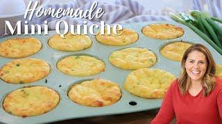 Quick and Easy Mini Cheese Quiche!!