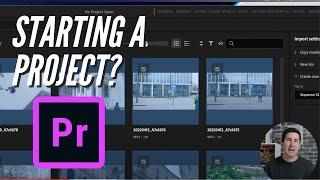 Are you a beginner? How to create a NEW PROJECT in Premiere Pro 2024