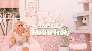 How I make my thumbnails || Roblox tutorial || Fairella 
