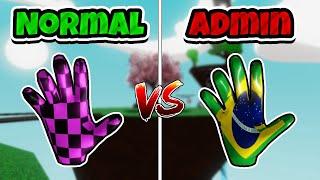 Gloves VS Their ADMIN Versions | Slap Battles