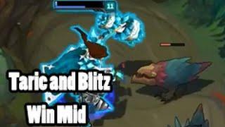 Diamond 1 Blitzcrank and Taric Go Mid!