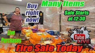 Live Fire Sale! candy, new clothing, mystery items, home decor and more!