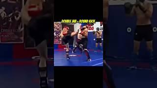 Double Jab Round Kick | السرعة قبل القوة  #tarek_vandam #mma #rma #karate #real_martial_art
