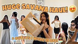 Savana Haul & Try-On | Outfits & Bikinis I wore in Bali ️ HUGE WEEKEND SALE