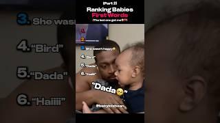 Ranking Babies First Words
