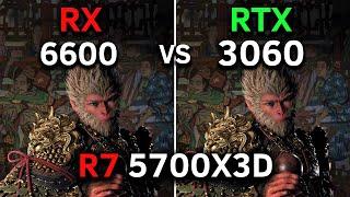 RX 6600 vs RTX 3060 | Test in 17 Games at 1080p | RYZEN 7 5700X3D | 2024