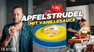 Apfelstrudel mit Vanillesauce - Motion Cooking