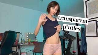 Try On Haul Transparent Shorts By Liux Bate