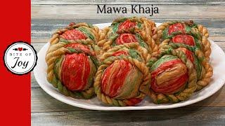 Crispy & Sweet Mawa Khajla Recipe - How to make Malai Khaja