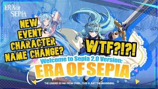 Era of Sepia 2.0 Version (Enigma of Sepia) New Event Character Name Back In Google Play Store "EOS"