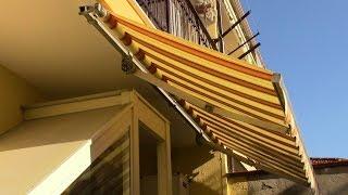 How to replace an awning cloth with extensible arms