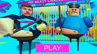 MR BEAST CHALLENGERS BARRY'S PRISON RUN! Scary OBBY Walkthrough FULL GAME #roblox