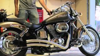 Honda Shadow Spirit 750 with custom Sway Exhuast