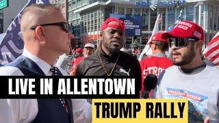 Alec Lace LIVE at the Allentown PA Trump Rally