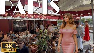 [Paris France 4K 120FPS Walking Tour] ParisHot SummerSunday Walk  23/JUNE/2025