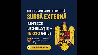 Legislatie - 43 de legi și 15 030 de grile pentru încadrare directa din sursa externa in MAI