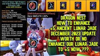 +5 Ancient Lunar Eclipse Jade Enhancement , Worth or No ? : Finally Lunar Jade Can Be Enhance Now