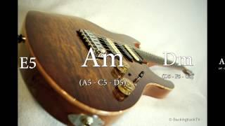 Am Blues Rock Guitar Backing Track