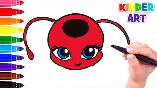 Как нарисовать Тикки из Леди Баг | How to draw Tikki from MIRACULOUS LADYBUG