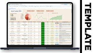 How to use my Book Tracker Spreadsheet - Google Sheets Template 2025