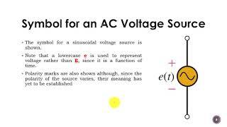 Unit 3:  Principles of AC Circuits LEC 3-1