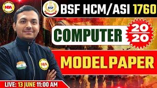 BSF HCM/ASI COMPUTER PREVIOUS YEAR QUESTION SOLUTION | BSF HCM/ASI 2024 COMPUTER IMPORTANT QUESTIONS