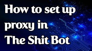 How to set up proxy in The Shit Bot