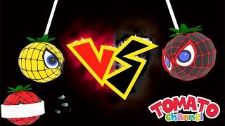 Yellow Speier-Man vs Black Spider-Man! | TOMATO Channel | Calming baby | Baby Stop Crying