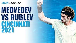 Daniil Medvedev vs Andrey Rublev Highlights | Cincinnati 2021