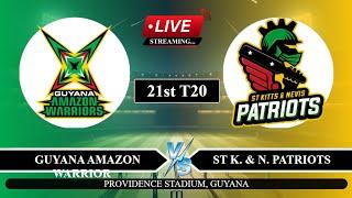 Live: GAW vs SKNP 21st T20 Live | CPL Live Score | Guyana vs St Kitts & Nevis Live