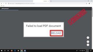 Fix Failed To Load PDF Document In Chrome