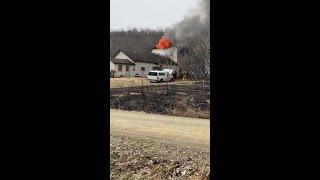 Home damaged by fire