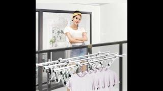 Balcony Outside Retractable Drying Quilt Drying Rack Outdoor Outdoor Sliding Folding Stainless