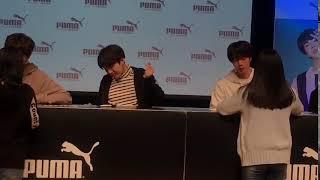 BTS x PUMA Fansign Event 180408 (Yoongi being adorable af)