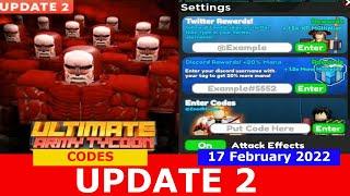 *HOW TO PLAY AND CODES* [UPD2] Ultimate Army Tycoon! ROBLOX | 17 February 2022