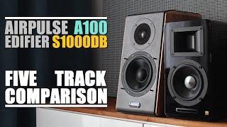 AirPulse A100 vs Edifier S1000DB  ||  5 Track Comparison