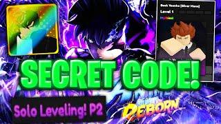 Anime Reborn SOLO LEVELING PART 2 CODES SUNG JING WOO SHOWCASE! ROBLOX ANIME REBORN CODES