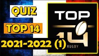 QUIZ RUGBY TOP 14 2021 2022 (1) - 30 QUESTIONS