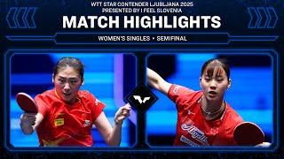 Chen Yi vs Miyu Nagasaki | WS SF | #WTTLjubljana 2025
