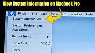 How to View System Information on Macbook Pro